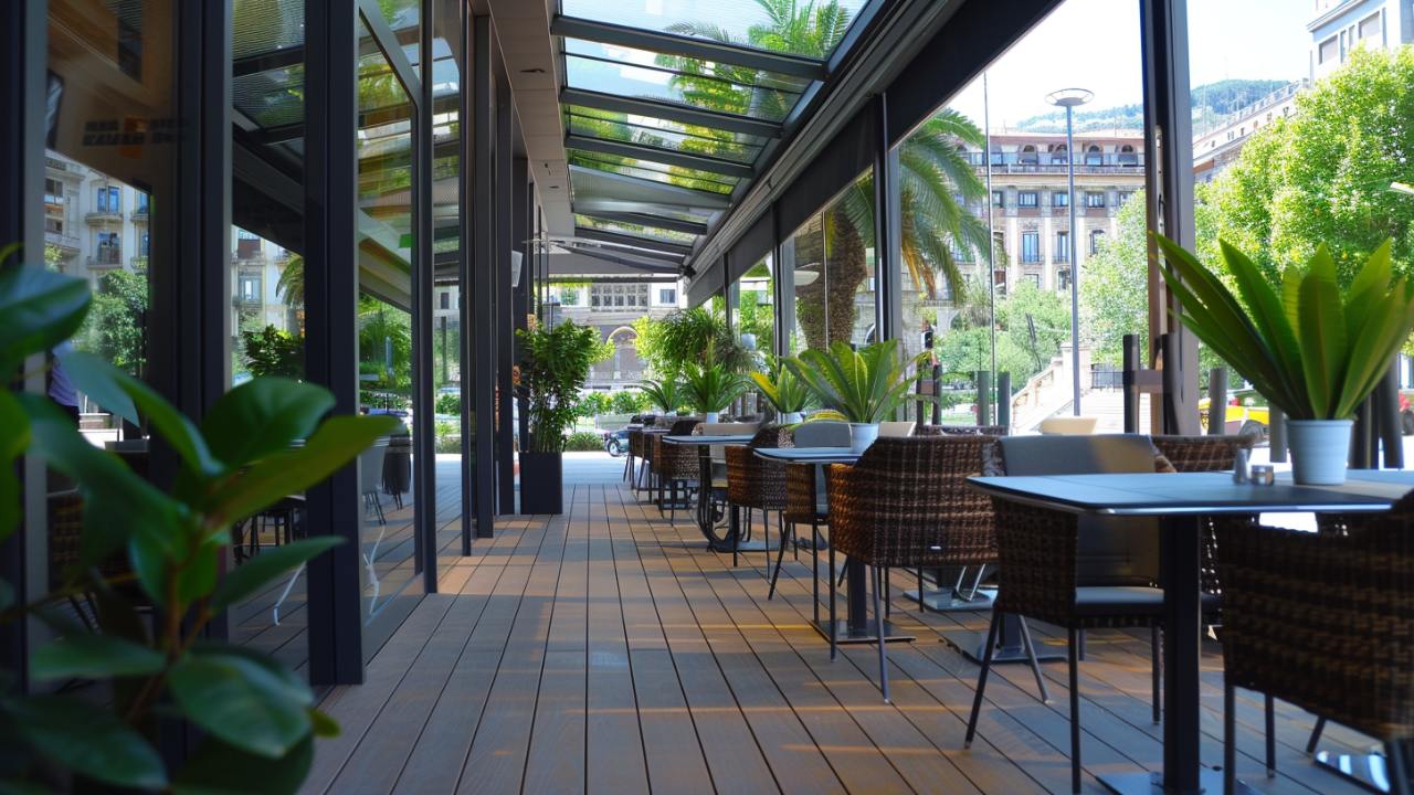 Cerramiento terraza restaurante 