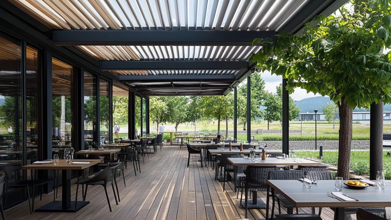Pérgolas para restaurantes
