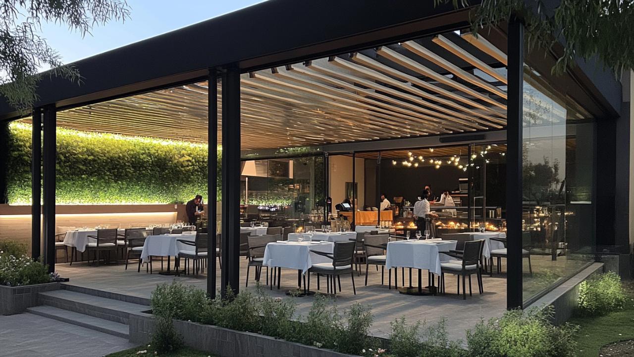 Pérgolas para restaurantes bioclimaticas